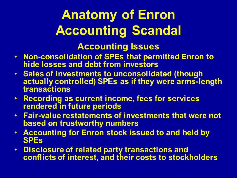 Enron's Legal Issues